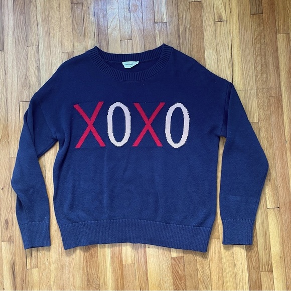 Mittoshop Valentine’s Day XOXO Graphic Knit Sweater Size Medium - Picture 5 of 12